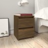 Nachttische 2 Stk. Braun Eichen-Optik 30x30x40 cm Holzwerkstoff