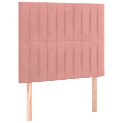 Kopfteile 2 Stk. Rosa 80x5x78/88 cm Samt