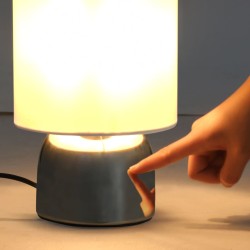 Tischlampen 2 Stk. Touch-Sensor Weiß E14