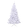 Künstlicher Halb-Weihnachtsbaum mit Ständer Weiß 240 cm PVC