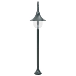 Garten-Pollerleuchte E27 120 cm Aluminium Dunkelgrün