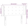 LED Kopfteil Rosa 103x16x78/88 cm Samt