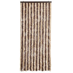 Insektenschutz-Vorhang Beige und Hellbraun 90x220 cm Chenille