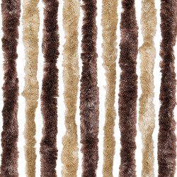 Insektenschutz-Vorhang Beige und Hellbraun 90x220 cm Chenille