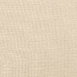 Bettgestell mit Kopfteil Creme 100x200 cm Stoff