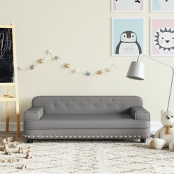 Kindersofa Grau 90x53x30 cm...