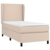 Boxspringbett mit Matratze Cappuccino-Braun 90x190cm Kunstleder