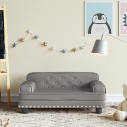 Kindersofa Grau 70x45x30 cm...