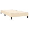 Boxspringbett mit Matratze & LED Creme 100x200 cm Stoff