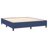 Boxspringbett mit Matratze & LED Blau 180x200 cm Stoff