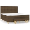 Boxspringbett mit Matratze Dunkelbraun 180x200 cm Stoff