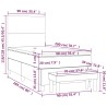 Boxspringbett mit Matratze Rosa 90x200 cm Samt