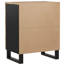 Nachttisch 50x33x62 cm Massivholz Mango & Holzwerkstoff