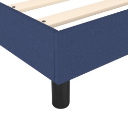 Boxspringbett mit Matratze Blau 90x190 cm Stoff