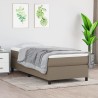 Boxspringbett mit Matratze Taupe 90x190 cm Stoff