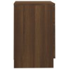 Nachttische 2 Stk. Braun Eichen-Optik 38x35x56 cm Holzwerkstoff