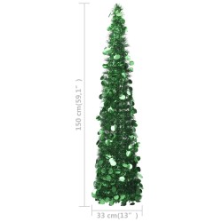 Künstlicher Pop-Up-Weihnachtsbaum Grün 150 cm PET