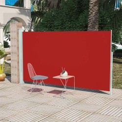 Seitenmarkise Ausziehbar 160x300 cm Rot