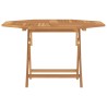 Gartentisch Klappbar 120x120x75 cm Massivholz Teak