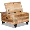 Couchtisch Raues Mangoholz 70x70x40 cm