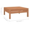 5-tlg. Garten-Lounge-Set Massivholz Kiefer Honigbraun