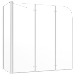 Duschabtrennung 120x69x130 cm Hartglas Transparent