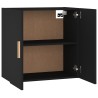 Wandschrank Schwarz 60x30x60 cm Holzwerkstoff