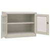 Büroschrank Hellgrau 90x40x70 cm Stahl