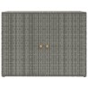 Gartenschrank Grau 100x55,5x80 cm Poly Rattan