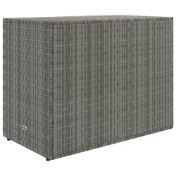 Gartenschrank Grau 100x55,5x80 cm Poly Rattan