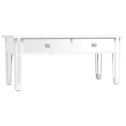 Spiegel-Couchtisch 106x45x45 cm Holzwerkstoff und Glas