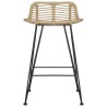 Barhocker 2 Stk. Rattan Natur