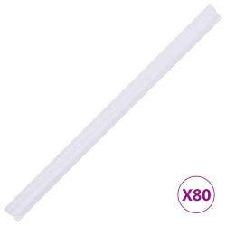 Garten-Sichtschutz 4 Stk. PVC 35x0,19 m Creme