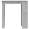 Bartisch mit Regal Betongrau 102x50x103,5 cm