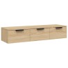 Wandschrank Sonoma-Eiche 102x30x20 cm Holzwerkstoff