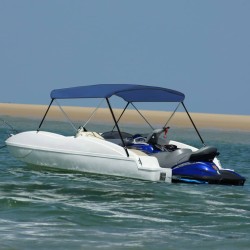 2-Bow Bimini Top Marineblau...