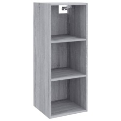 Wandschrank Grau Sonoma 34,5x32,5x90 cm Holzwerkstoff