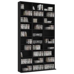 CD-Schrank Schwarz 102x16x177,5 cm Holzwerkstoff