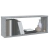 Würfelregale 6 Stk. Grau Sonoma 60x15x23 cm Holzwerkstoff