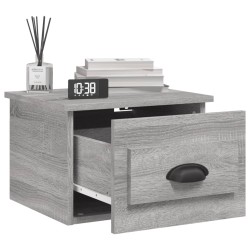 Wand-Nachttisch Grau Sonoma 41,5x36x28 cm