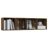 Bücherschrank/TV-Schrank Räuchereiche 143x30x36cm Holzwerkstoff