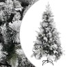 Weihnachtsbaum mit Zapfen Beschneit 225 cm PVC & PE