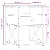 Nachttisch Grau Sonoma-Eiche 40x42x55 cm Holzwerkstoff