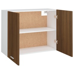 Hängeschrank Braun Eichen-Optik 80x31x60 cm Holzwerkstoff