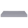 Schwebende Wandregale 2 Stk. Grau 40x23x3,8cm MDF