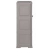 Kunststoffschrank 79x43x125 cm Holzdesign Grau