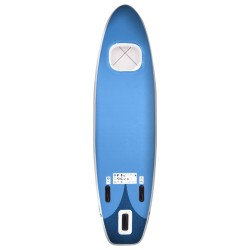 SUP-Board-Set Aufblasbar Marineblau 360x81x10 cm