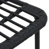 Gartenstühle 2 Stk. Poly Rattan Schwarz