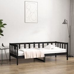 Tagesbett Schwarz 90x190 cm...