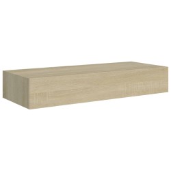 Wandregale mit Schubladen 2 Stk. Eichen-Optik 60x23,5x10 cm MDF